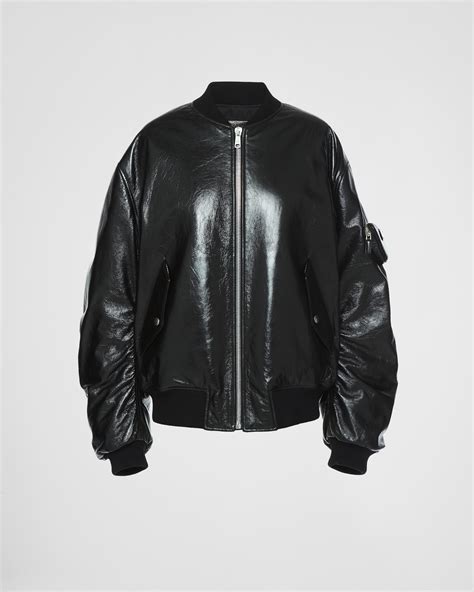 bombers prada femme|Prada nappa bomber jacket.